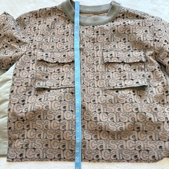 SACAI women embroidery blouse size 2 or M Authentic - Picture 5 of 6